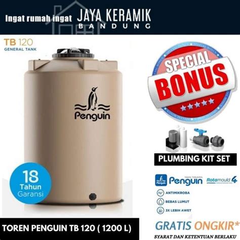 Jual Tangki Air Penguin 1200 Liter Tangki Airtandon Air Biru Di