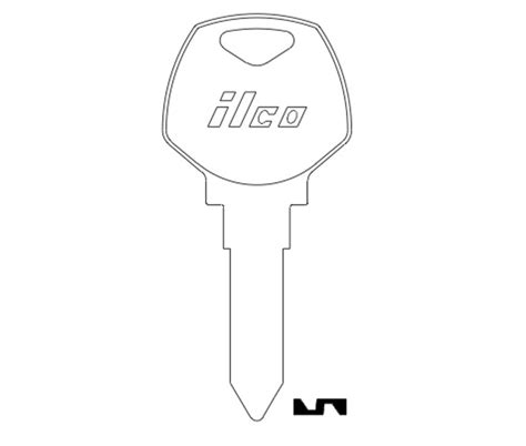 ILCO KEY HARLEY DAVIDSON CYCLE HY6 X96