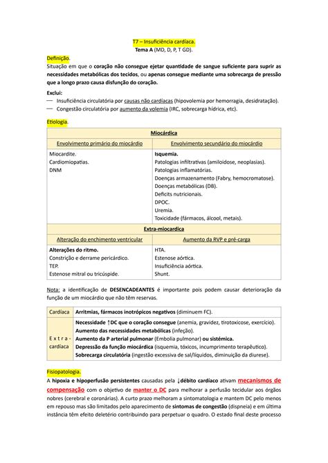 SOLUTION Insufici Ncia Card Aca Resumo Pna Studypool