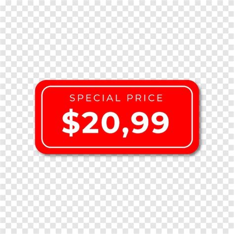 Premium Vector Red Price Tag Price Tag Element Vector Eps File