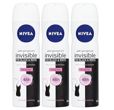 Amazon Nivea For Women Anti Perpirant Spray Invisible For Black