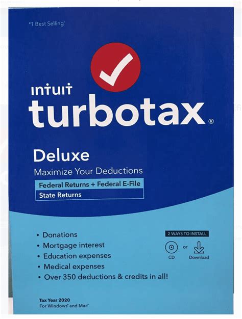 Turbotax Deluxe With State Efile Programpor