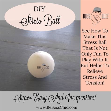 Inexpensive DIY Stress Ball - Stress Reliever - Boss Chíc