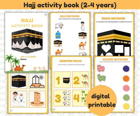 Hajj Activity Book 2 4 Years Hajj Busy Book Islamic Activities Eid El