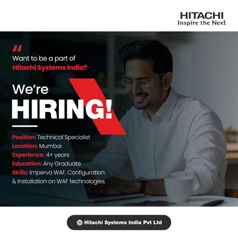 Hitachi Systems India Pvt Ltd On Linkedin Hitachisystemsindia Techjobs Technicalspecialist