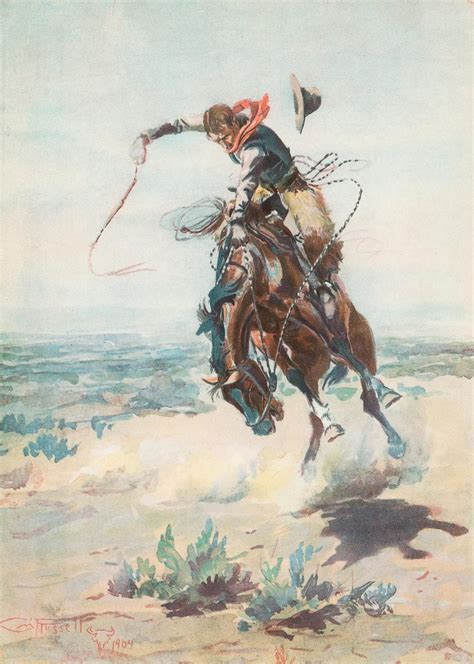 Lot - Charles Russell, A Bad Hoss, 1905