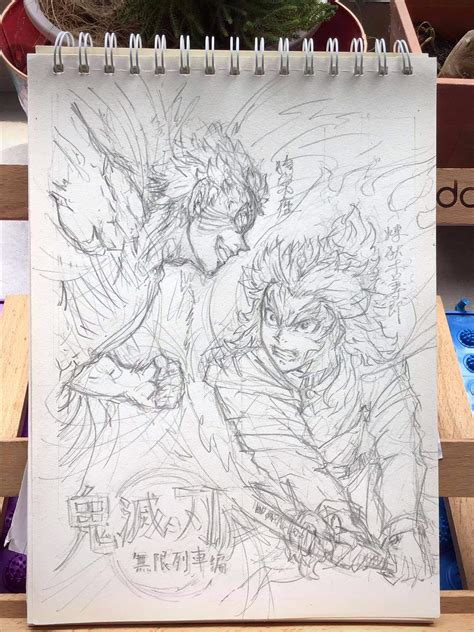 RENGOKU vs AKAZA sketch... Probrably gonna finish in few days :) Hope ...