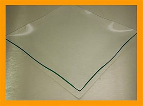 9 34 Inch Square Bent Clear Glass Plate 18 Thick Square Glass Plate