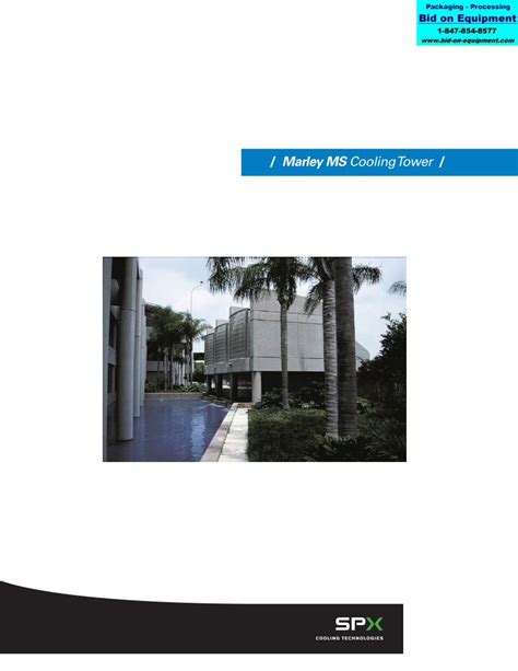 Pdf Marley Ms Cooling Tower Bid On Equipmentbidonequipment Info S