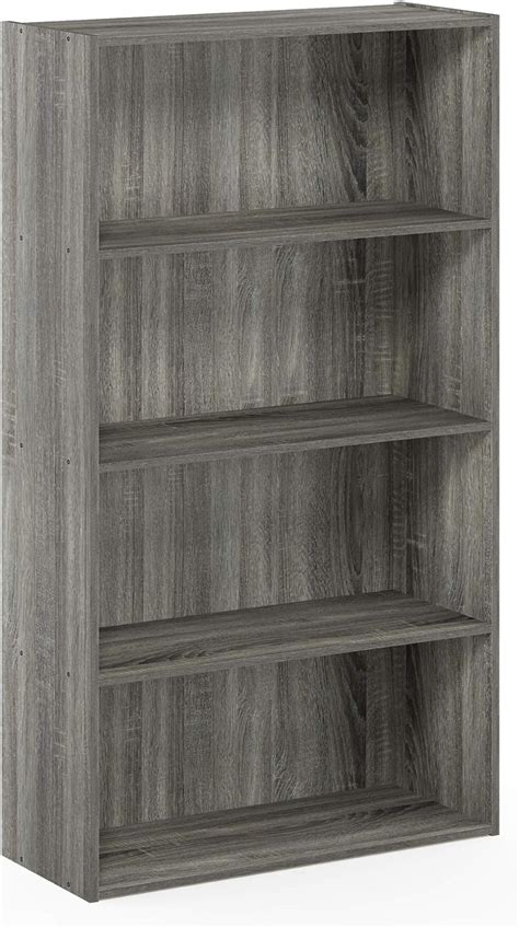 Furinno Pasir 4 Tier Open Shelf French Oak Grey Nepal Ubuy