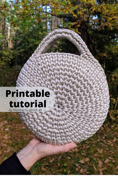 Crochet Round Bag Pattern Tutorial Crochet Purse Patterns Crochet