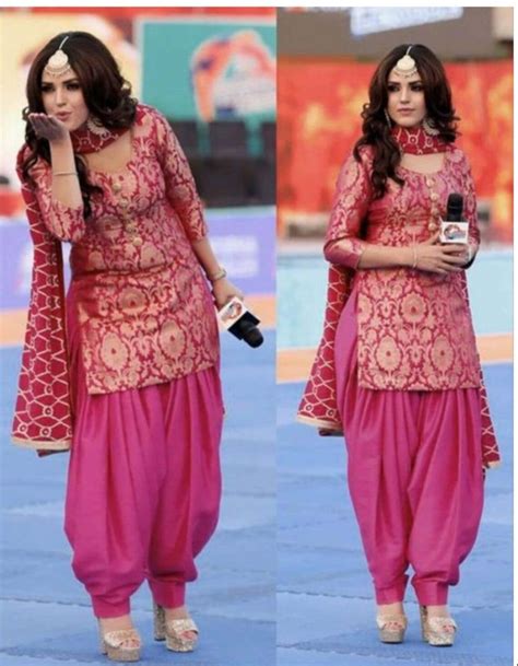 Rani Brocade Kurta Patiala And Dupatta Salwar Kameez Designer Etsy