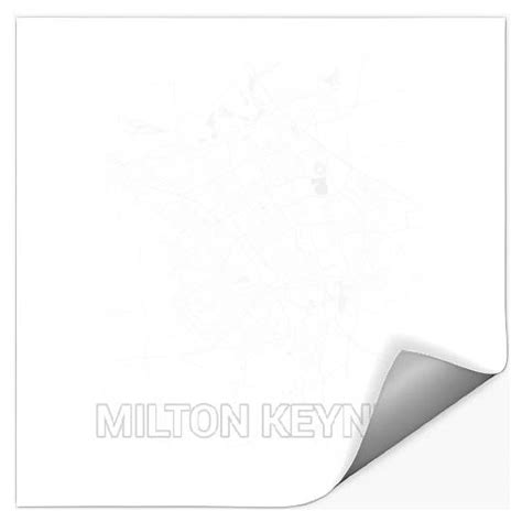 Milton Keynes City Map Large Print Stickers Sold By Ramandeep Singh