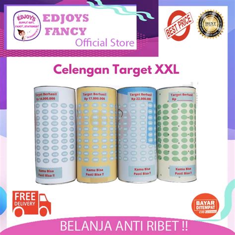 Jual Celengan Target Celengan Viral Tabungan Challenge Celengan Tabung