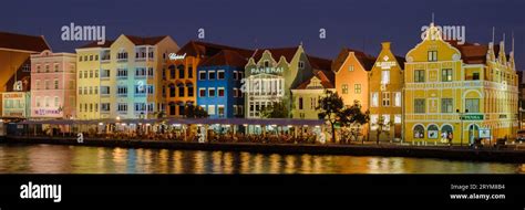 Willemstad Curacao Colorful Buildings Around Willemstad Punda And