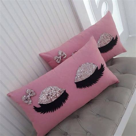 Pink Eyelashes Handmade Pillowcase Etsy Handmade Pillowcases