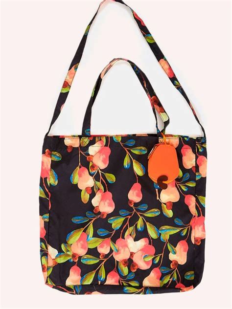 Sacola Ecobag Farm Original Caju Bolsa De Ombro Feminina Farm Nunca