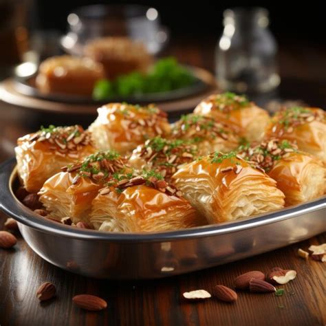 Premium Photo Pistachio Baklava A Variation Of The Classic Baklava