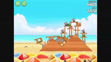 Angry Birds Rio Golden Beachball Level 12 Walkthrough 3 Stars YouTube