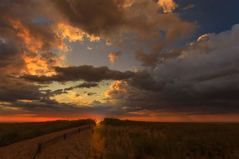 Dramatic Clouds Over Atlantic Ocean Amazingly Beautiful Nature And