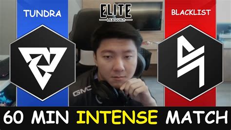 INTENSE 60 MINUTE Tundra Vs Blacklist Swiss Stage Elite League Dota 2