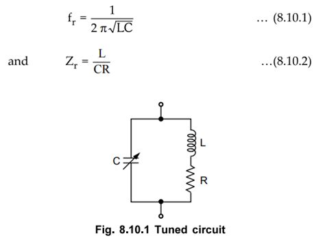 Single Tuned Amplifiers