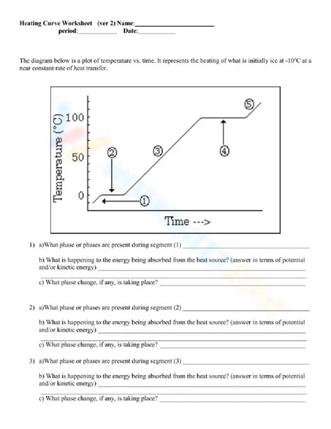 Free heating curve of water worksheet, Download Free heating curve of water worksheet png images ...