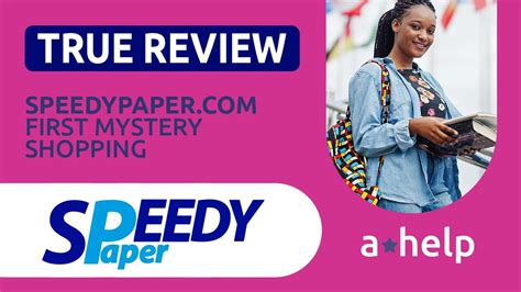 SpeedyPaper Review Mystery Shopping Experience YouTube