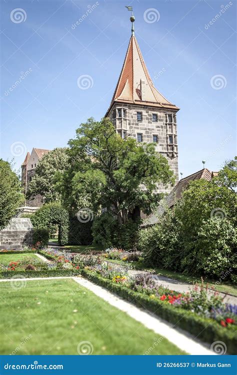 Castle of Nuremberg Bavaria Germany Stock Image - Image of landscape ...