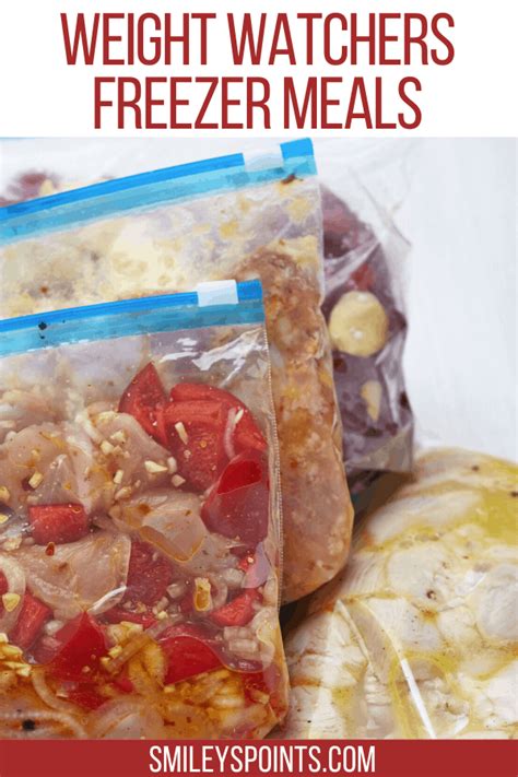 Weight Watchers Freezer Meals - Smiley's Points