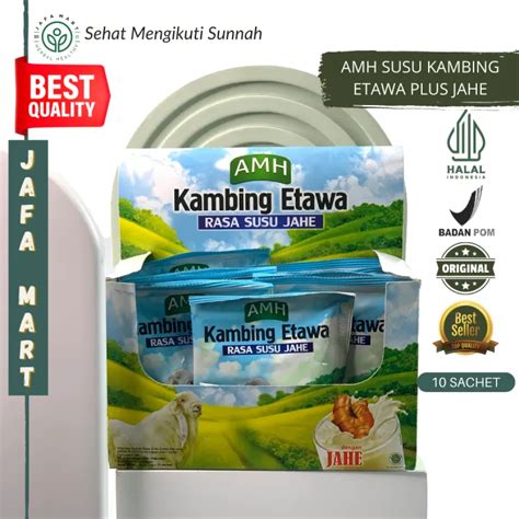 Susu Kambing Etawa Amh Full Cream Plus Jahe Sachet Lazada Indonesia