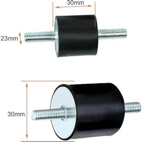 Silent Bloc M8 4pcs Plot Anti Vibration Silenbloc Caoutchouc Double