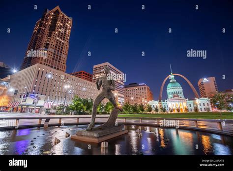 St Louis Louisiana Usa August 23 2018 View From Kiener Plaza