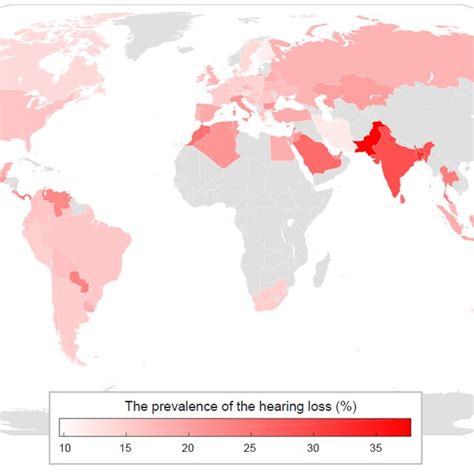 Global Prevalence Map Of Hearing Loss Download Scientific Diagram