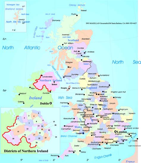 United Kingdom Europe Map