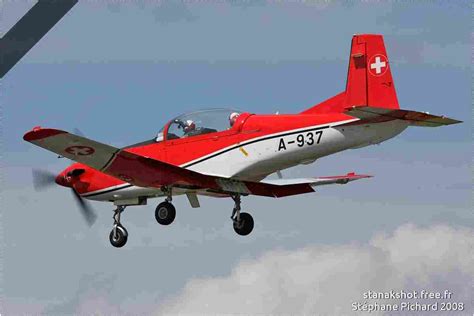 Pilatus Pc Turbo Trainer A Schweizer Luftwaffe Stanakshot