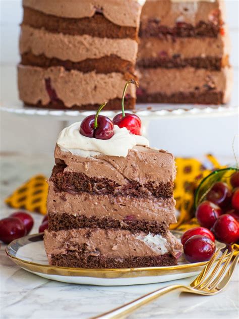 Cherry Chocolate Mousse Cake Recipe Video Tatyanas Everyday Food