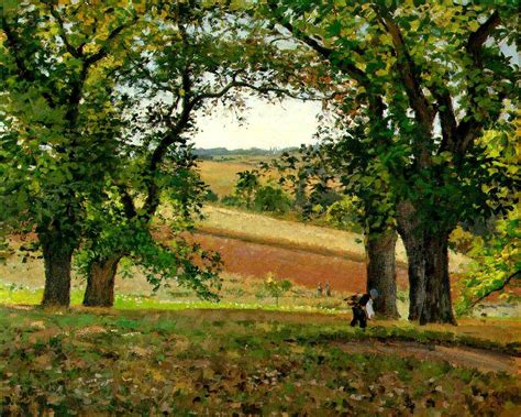 File:Pissarro, Camille, Les chataigniers a Osny (The Chestnut Trees at ...