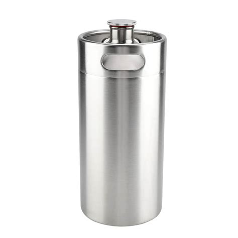 Mini Keg 4L Mini Stainless Steel Beer Barrel With Spiral Cover Lid