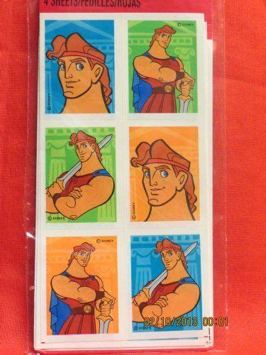 Disney S Hercules 4 Sheet Stickers By Party Express 3 99 Party