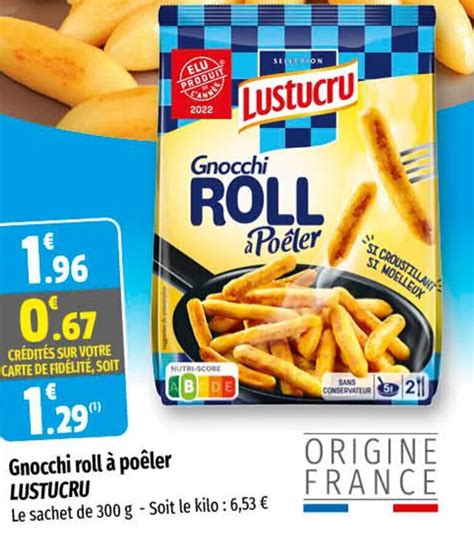 Promo Gnocchi Roll à Poêler Lustucru chez Coccimarket