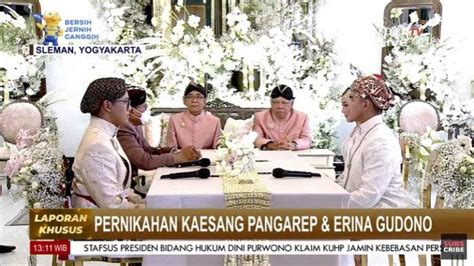 Foto Foto Momen Akad Nikah Kaesang Pangarep Dan Erina Gudono Kini Sah