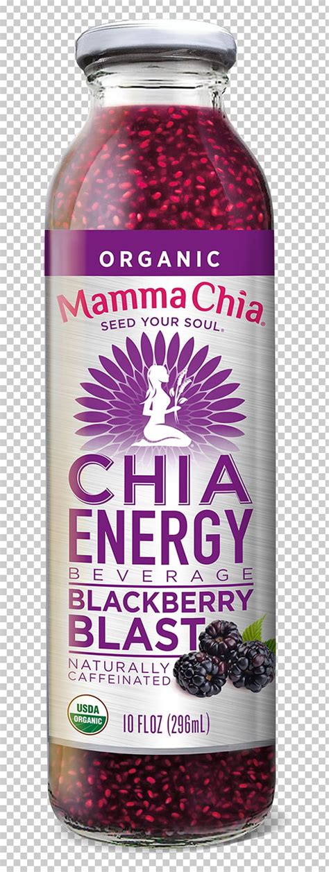 Energy Drink Juice Chia Seed Png Clipart Blackberry Bottle