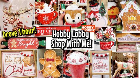 New Hobby Lobby Shop With Me Christmas Gingerbread More Youtube