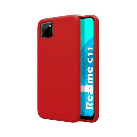 Funda Silicona L Quida Ultra Suave Realme C Color Roja Con Ofertas En