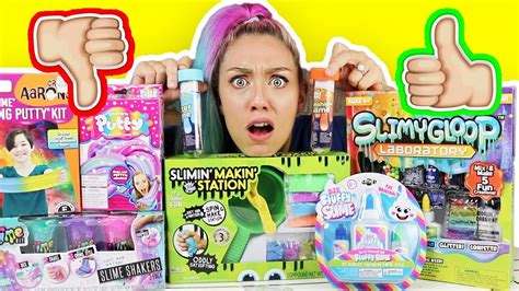 Testing Slime And Putty Kits Fluffly Slime Unicorn Putty Thinking