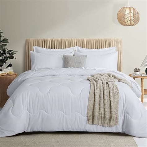 Amazon RUIKASI King Bed Comforter Set With Sheets 7 Pieces White