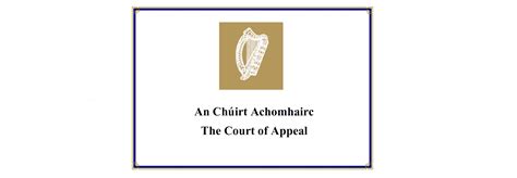 Dublin The Court Of Appeal Last Sitting Of The Honourable Mr