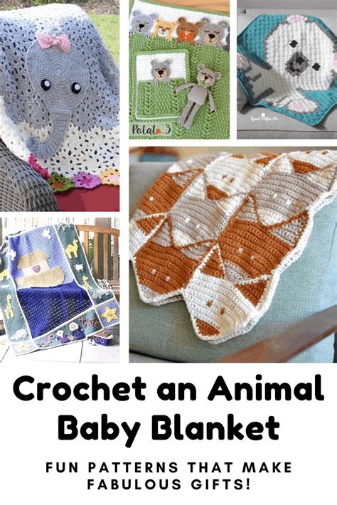 Animal Crochet Baby Blanket Patterns {Fabulous baby shower gifts!}