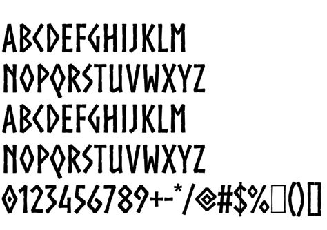 Norse Font In Truetype Ttf Opentype Otf Format Free And Easy Download